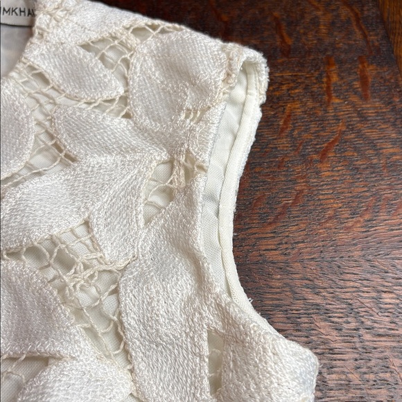 SIMKHAI Mickie guipure lace dress in Natural White. Size See Measurements - Picture 16 of 16